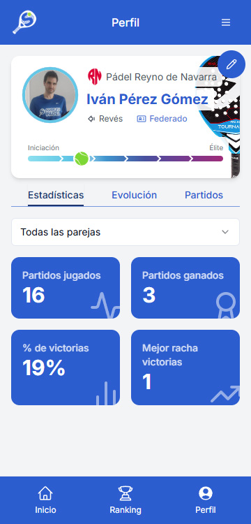Vista previa de la aplicación